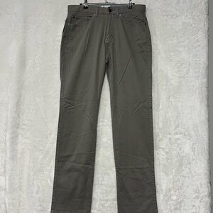 Peter Millar Ultimate Sateen Pants 32/33 Men Gale Grey Five Pocket Stretch NWT
